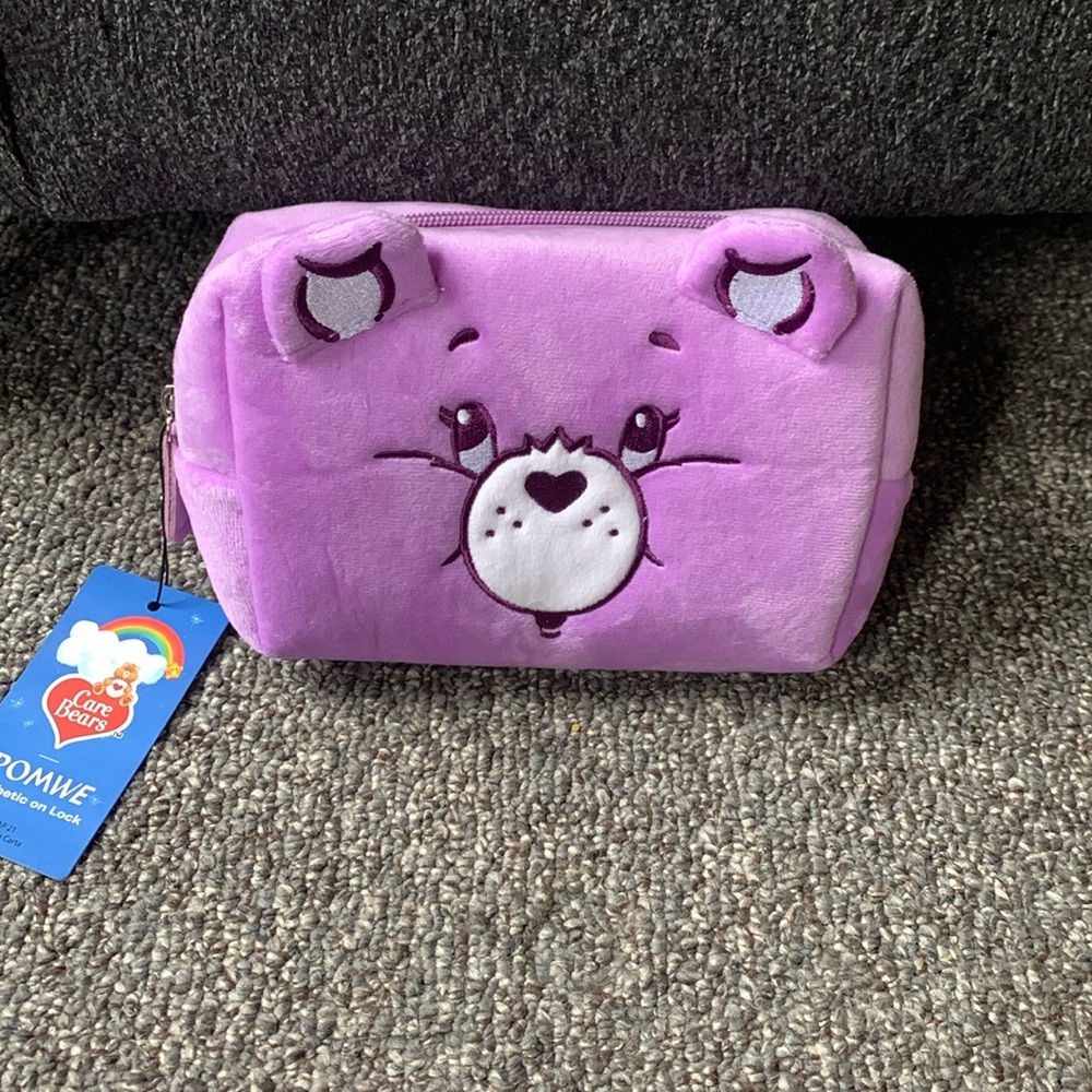 Carebear purple makeup bag